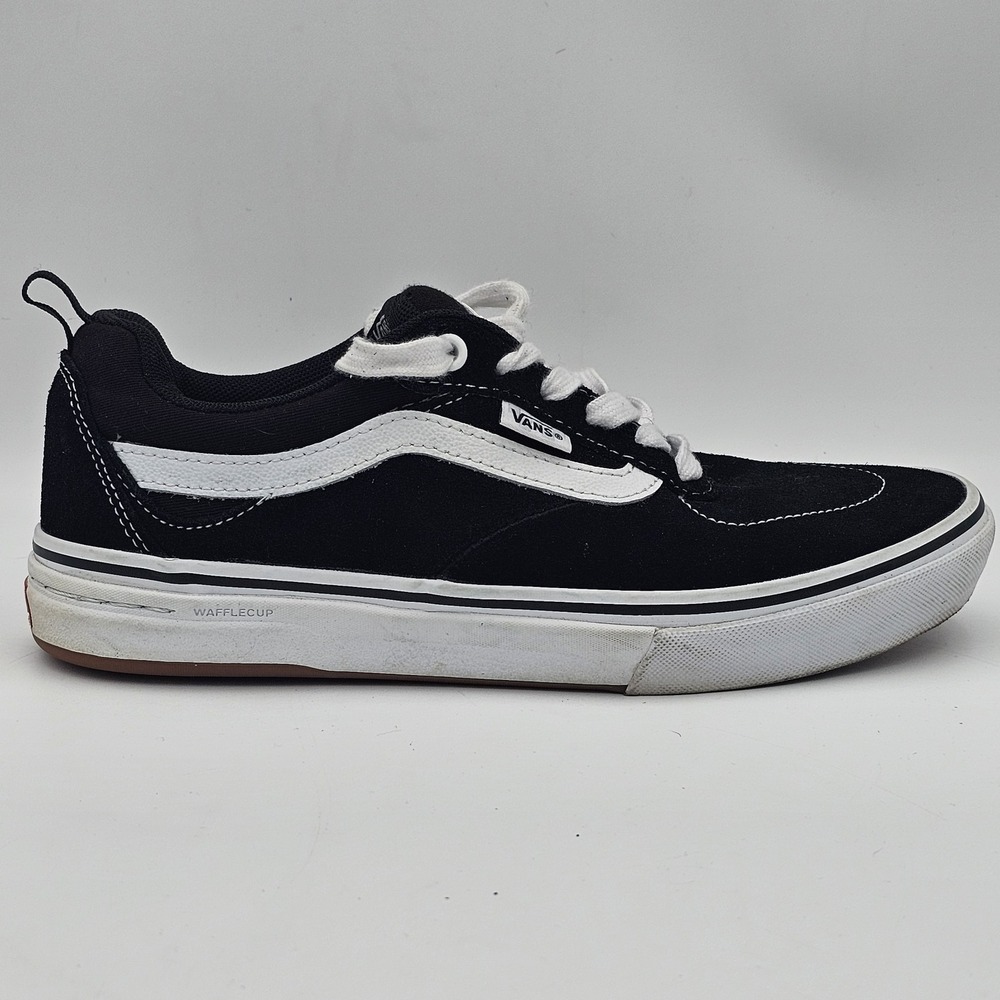Vans Kyle Walker Skate Shoes Black White Wafflecup PopCush Sneakers Mens size 7